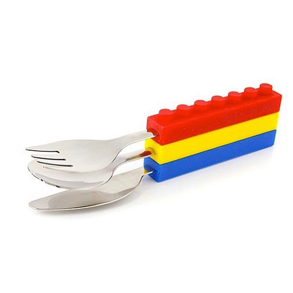 Brick Shape Stackable Cutlery (Set of 3)