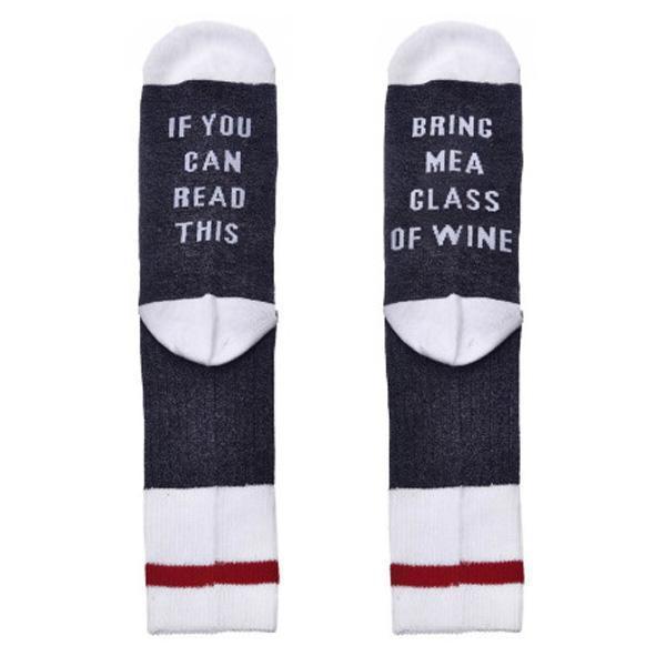 Bring Me a Glass of Wine Socks