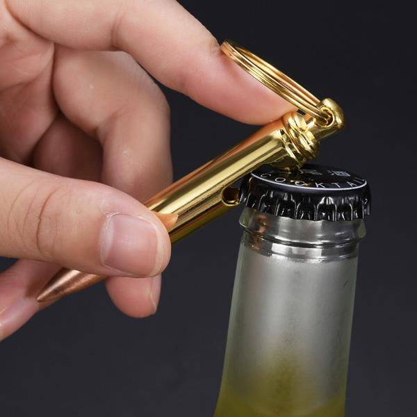 Bullet Bottle Opener Keychain