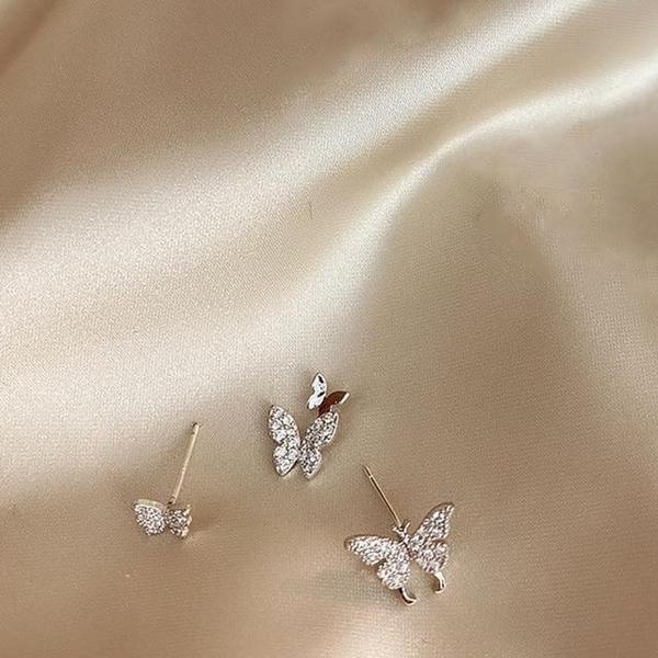 Butterfly Rhinestone Earrings