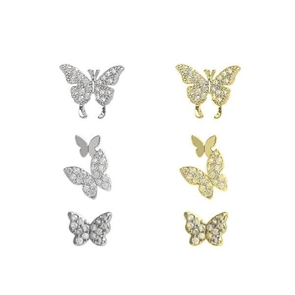 Butterfly Rhinestone Earrings