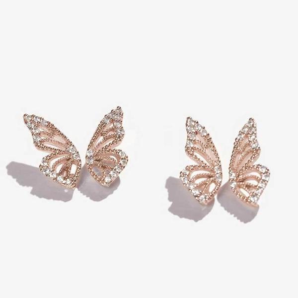 Butterfly Wing Stud Earrings