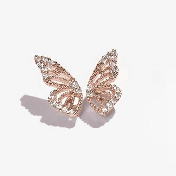 Butterfly Wing Stud Earrings