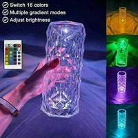 Thumbnail for Crystal Table Lamp Diamond Rose