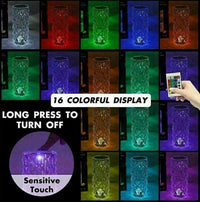 Thumbnail for Crystal Table Lamp Diamond Rose