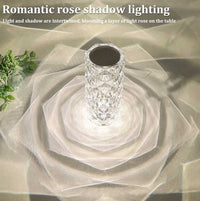 Thumbnail for Crystal Table Lamp Diamond Rose