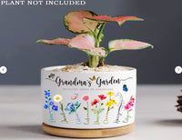 Thumbnail for Personalized Grandma's Garden Plant Pot