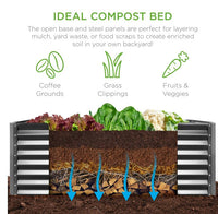 Thumbnail for 6x3x2ft Metal Raised Garden Bed