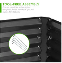 Thumbnail for 6x3x2ft Metal Raised Garden Bed