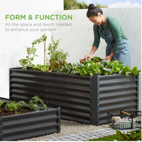 Thumbnail for 6x3x2ft Metal Raised Garden Bed