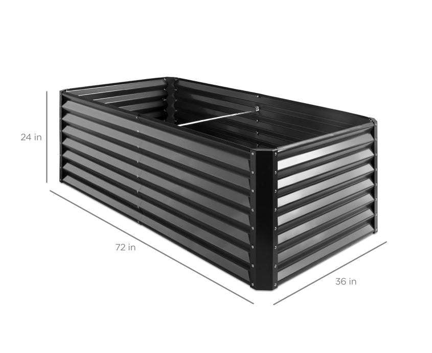 6x3x2ft Metal Raised Garden Bed