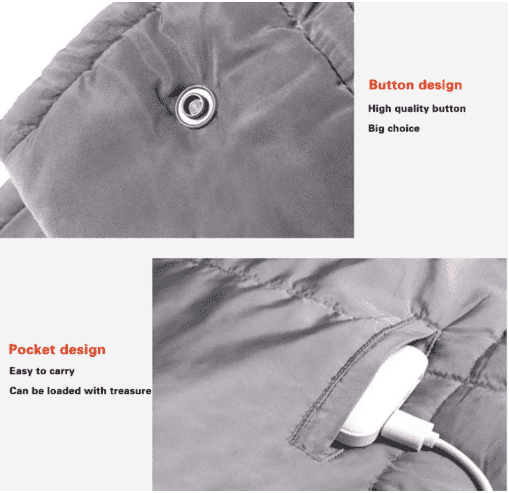 Adjustable Thermal Vest Blanket PeekWise