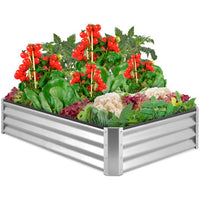 Thumbnail for 6x3x1ft Metal Raised Garden Bed