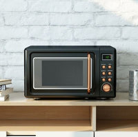 Thumbnail for 700W Glass Turntable Retro Countertop Microwave Oven