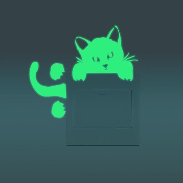 Cat Light Switch Sticker