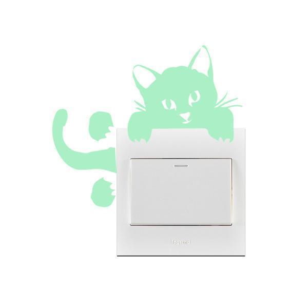 Cat Light Switch Sticker