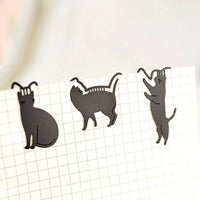 Thumbnail for Cat Metal Bookmark Paper Clips (Set of 6)