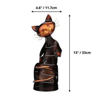 Thumbnail for Cat Sculpture Metal Wine Holder