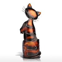 Thumbnail for Cat Sculpture Metal Wine Holder