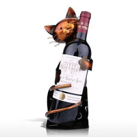 Thumbnail for Cat Sculpture Metal Wine Holder