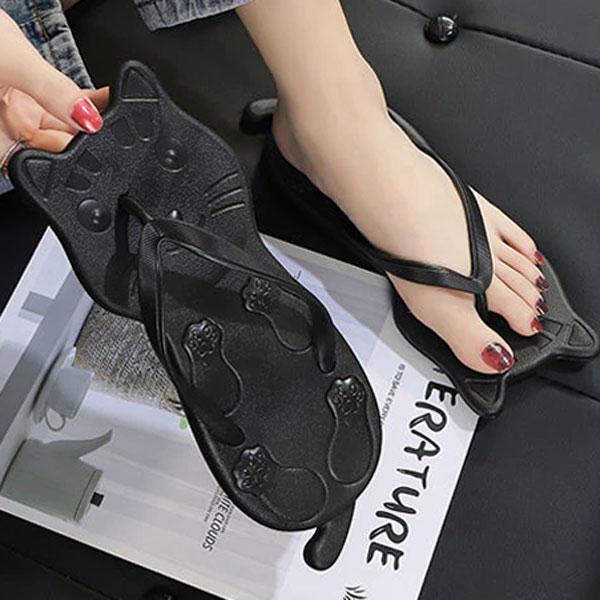 Cat Shaped Flip Flops