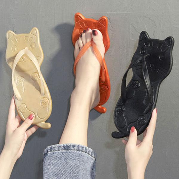 Cat Shaped Flip Flops