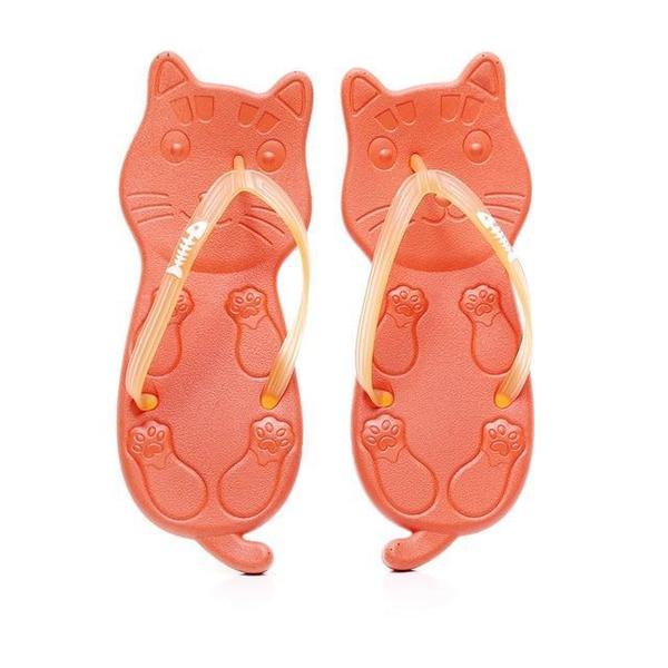 Cat Shaped Flip Flops