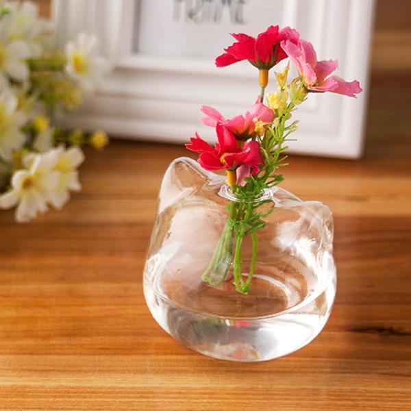 Cat Shaped Glass Terrarium