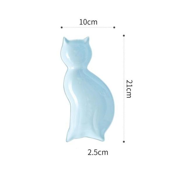 Cat Silhouette Plate (Various Color)