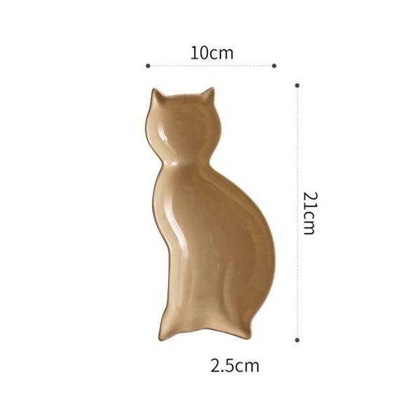 Cat Silhouette Plate (Various Color)