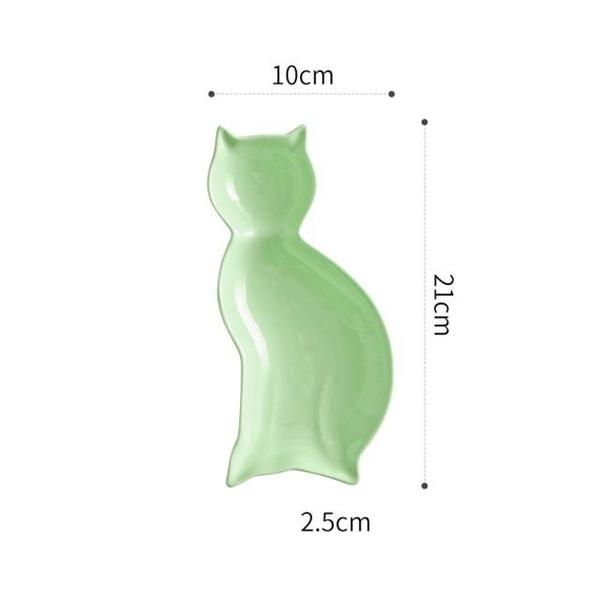 Cat Silhouette Plate (Various Color)