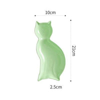 Thumbnail for Cat Silhouette Plate (Various Color)