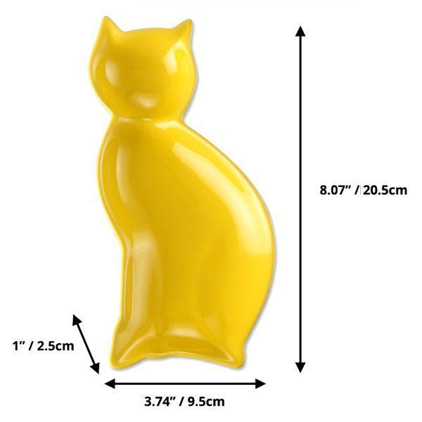 Cat Silhouette Plate (Various Color)