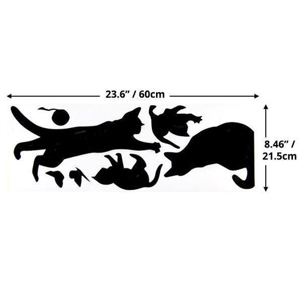 Cat Wall Decal Stickers Set