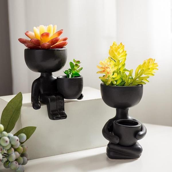 Ceramic Figurine Planter Flower Pot