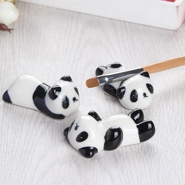 Ceramic Panda Paintbrush Chopsticks Holder