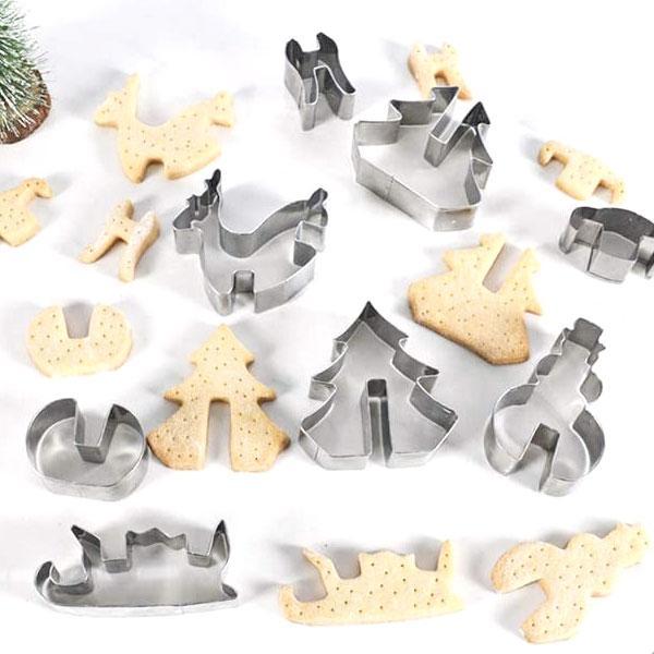 Christmas 3D Cookie Cutters (Set of 8)