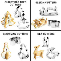 Thumbnail for Christmas 3D Cookie Cutters (Set of 8)