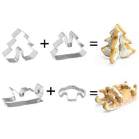 Thumbnail for Christmas 3D Cookie Cutters (Set of 8)
