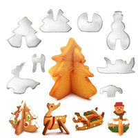 Thumbnail for Christmas 3D Cookie Cutters (Set of 8)