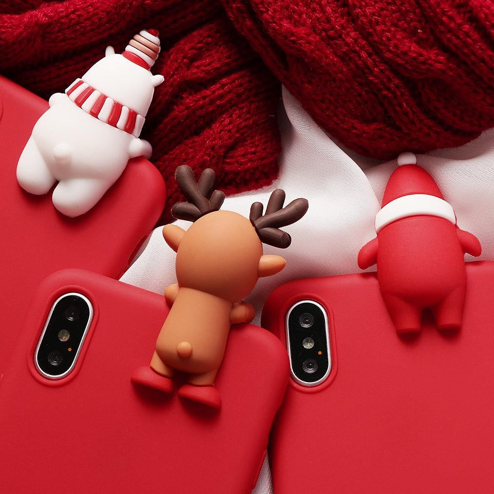 Christmas 3D Cartoon Deer Phone Case - PeekWise