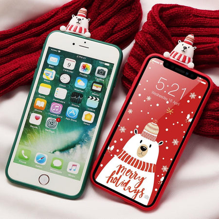 Christmas 3D Cartoon Deer Phone Case - PeekWise