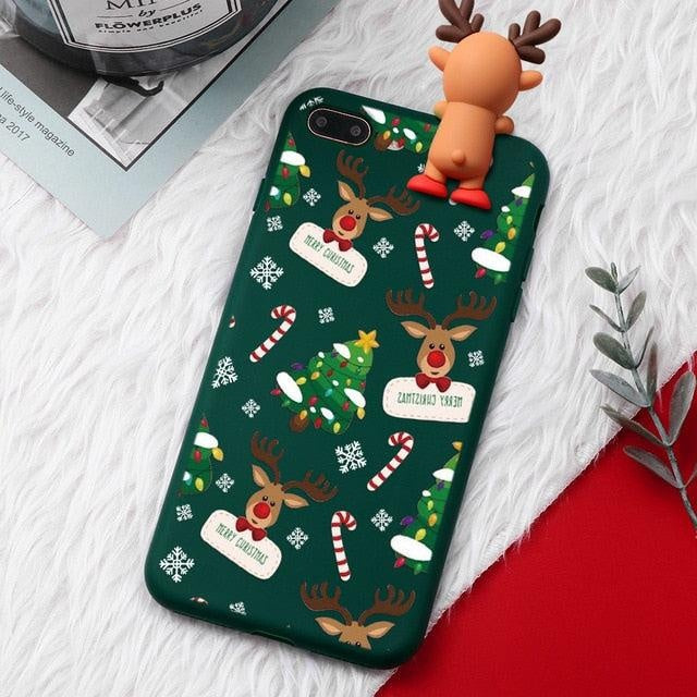 Christmas 3D Cartoon Deer Phone Case - PeekWise