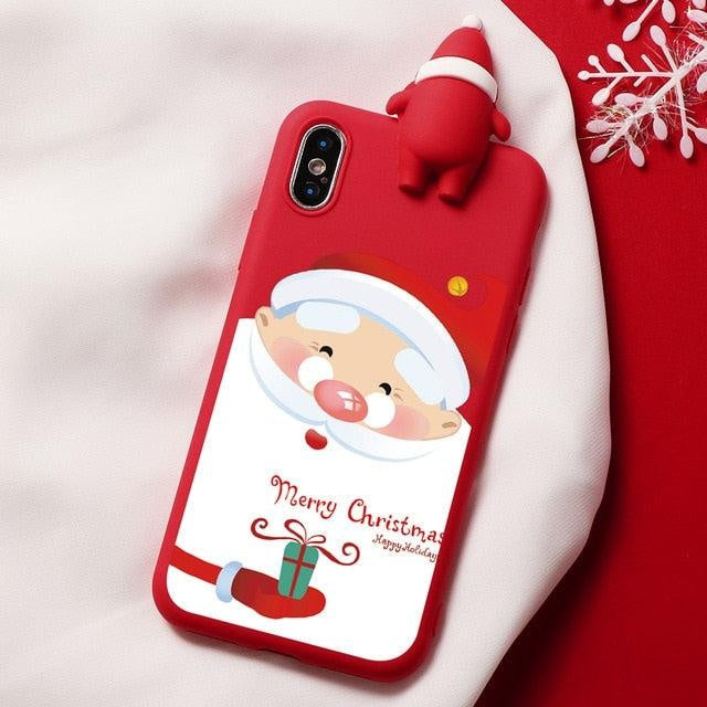 Christmas 3D Cartoon Deer Phone Case - PeekWise