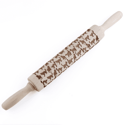 Christmas 3D Pattern Pastry Rolling Pin - PeekWise