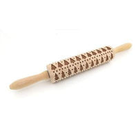 Thumbnail for Christmas 3D Pattern Pastry Rolling Pin - PeekWise