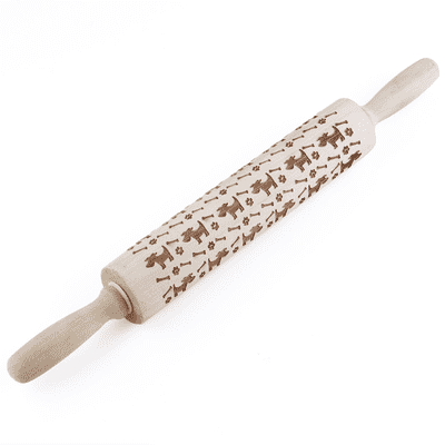 Christmas 3D Pattern Pastry Rolling Pin - PeekWise