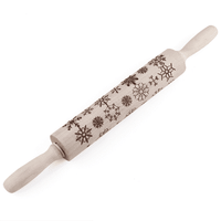 Thumbnail for Christmas 3D Pattern Pastry Rolling Pin - PeekWise