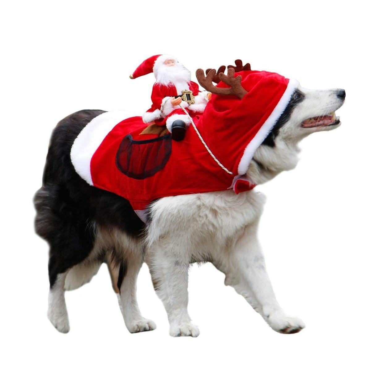 Christmas Santa Dog Costume - PeekWise