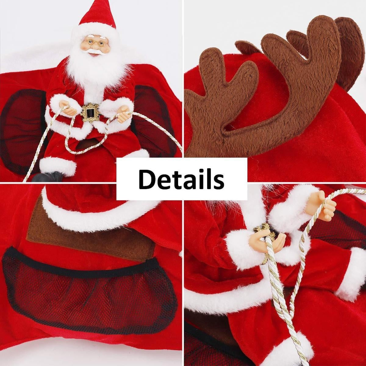 Christmas Santa Dog Costume - PeekWise